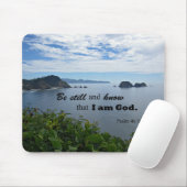 Psalm 46:10 Sei still und weiß, dass ich Gott bin Mousepad (Mit Mouse)