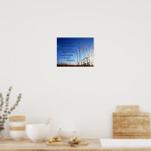 Psalm 46:10 Sei still und weiß, dass ich Gott bin Poster (Küche)