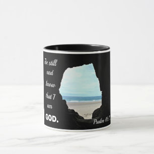 Psalm 46:10 Sei still und weiß, dass ich Gott bin Tasse