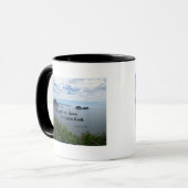 Psalm 46:10 Sei still und weiß, dass ich Gott bin Tasse (Vorderseite Links)