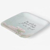 Psalm 46:10 Sei still und weiß, ich bin Gott Bibel Pappteller (Gewinkelt)