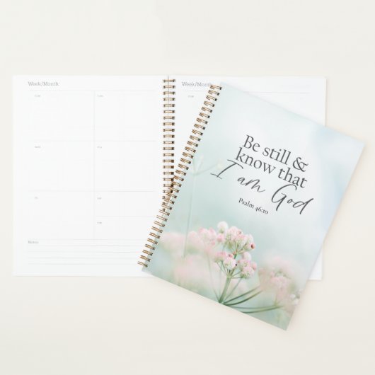 Psalm 46:10 Sei still und weiß, ich bin Gott Bibel Planer (Anzeige)