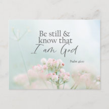 Psalm 46:10 Sei still und weiß, ich bin Gott Bibel