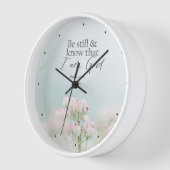 Psalm 46:10 Sei still und weiß, ich bin Gott Bibel Uhr (Winkel)