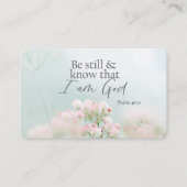 Psalm 46:10 Sei still und weiß, ich bin Gott Bibel Visitenkarte (Vorderseite)