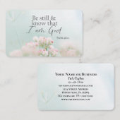 Psalm 46:10 Sei still und weiß, ich bin Gott Bibel Visitenkarte (Vorne/Hinten)