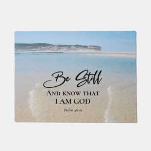 Psalm 46:10 Sei still und weiß, ich bin Gott, Ozea Fußmatte