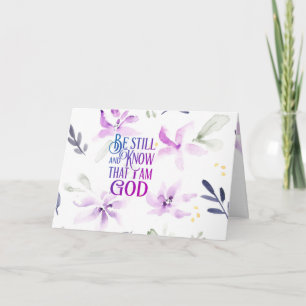 Psalm 46:10 Sei still und weißt, dass ich GOTT bin Karte