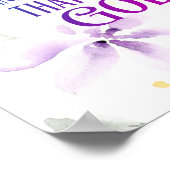 Psalm 46:10 Sei still und weißt, dass ich GOTT bin Poster (Ecke)