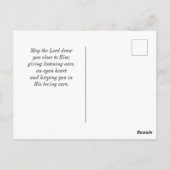 Psalm 46:10 Sei still und weißt, dass ich GOTT bin Postkarte (Rückseite)