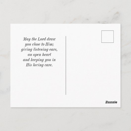 Psalm 46:10 Sei still und weißt, dass ich GOTT bin Postkarte (Rückseite)