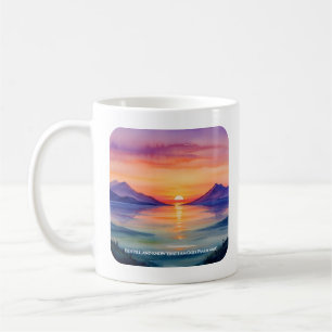 Psalm 46:10 Seid still und erkennet, dass ich Gott Kaffeetasse