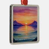 Psalm 46:10 Seid still und erkennet, dass ich Gott Ornament Aus Metall (Rechts)