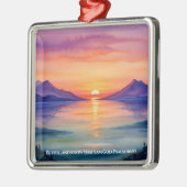 Psalm 46:10 Seid still und erkennet, dass ich Gott Ornament Aus Metall (Links)