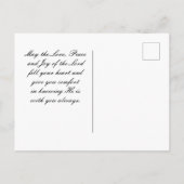 Psalm 46:10 Seid still und wisst, dass ich die Bib Postkarte (Rückseite)