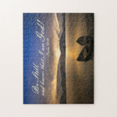 Psalm 46:10 Seid still und wisst, dass ich die Bib Puzzle (Vertikal)