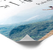 Psalm 46:10 Seid still und wisst, dass ich GOTT-Bi Poster (Ecke)