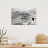 Psalm 46:10 Seid still und wisst, dass ich GOTT bi Poster (Küche)