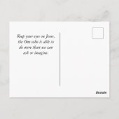 Psalm 46:10 Seid still und wisst, dass ich GOTT-Bi Postkarte (Rückseite)