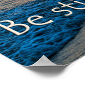 Psalm 46:10 Seid still und wisst, dass ich Gott Po Poster (Ecke)