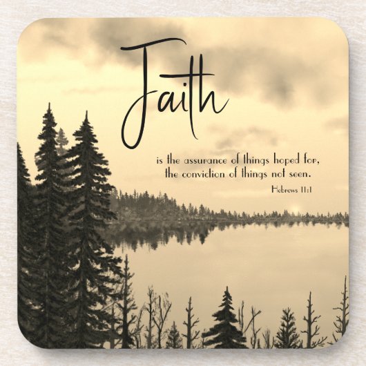 Psalm 46:10 Seid still und wisst, dass ich Gottes Getränkeuntersetzer (Vorderseite)