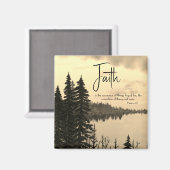 Psalm 46:10 Seid still und wisst, dass ich Gottes Magnet (Vorderseite/Rückseite)