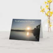 Psalm-46:10 - seien Sie noch und wissen Sie, dass Karte (Gelbe Blume)