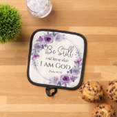 Psalm 46:10 Seien Sie still und kennen Sie die Lil Topflappen (Oben Unten)