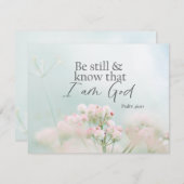 Psalm 46:10 Seien Sie still und wissen, ich bin Go (Vorne/Hinten)