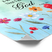 Psalm 46:10 Seien Sie still und wissen Poster (Ecke)