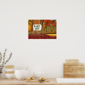 Psalm 46:10 Seien Sie still und wissen Sie, Herbst Poster (Küche)