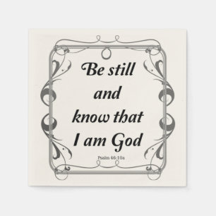 PSALM 46-10 SERVIETTE