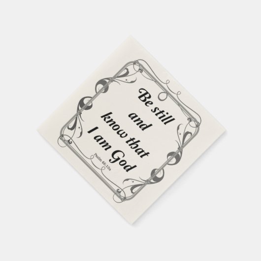 PSALM 46-10 SERVIETTE (Ecke)