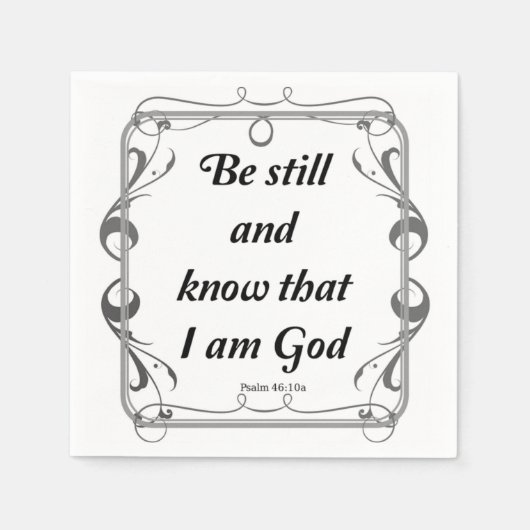 PSALM 46-10 SERVIETTE (Vorderseite)