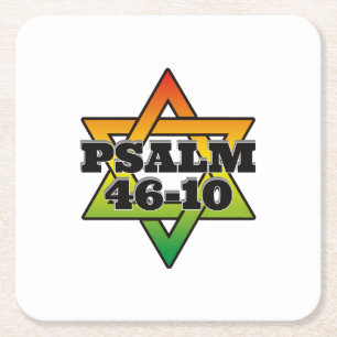 Psalm 46-10 - Square Paper Untersetzer