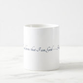 Psalm 46:10, (Stil 2), Geschenktasse Kaffeetasse (Mittel)