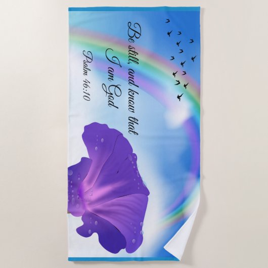 Psalm 46:10 strandtuch (Vorderseite)