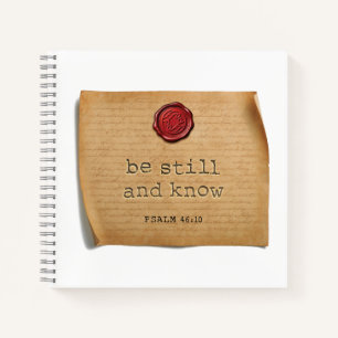 PSALM 46:10 - Tagebuch Notizblock