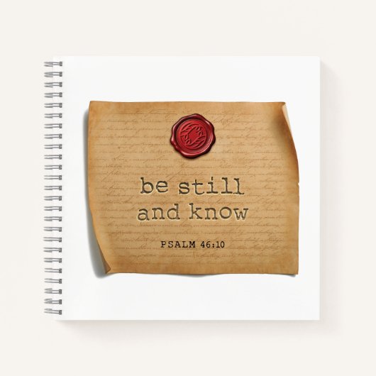 PSALM 46:10 - Tagebuch Notizblock (Vorderseite)