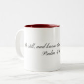 Psalm 46:10, Tasse (Vorderseite Links)