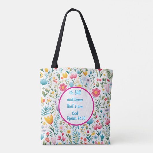Psalm 46:10 Tote Bag Tasche (Rückseite)