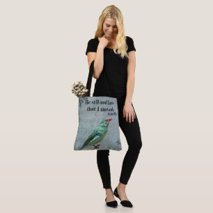 Psalm 46:10 Verse und Australian Star Finch Tasche