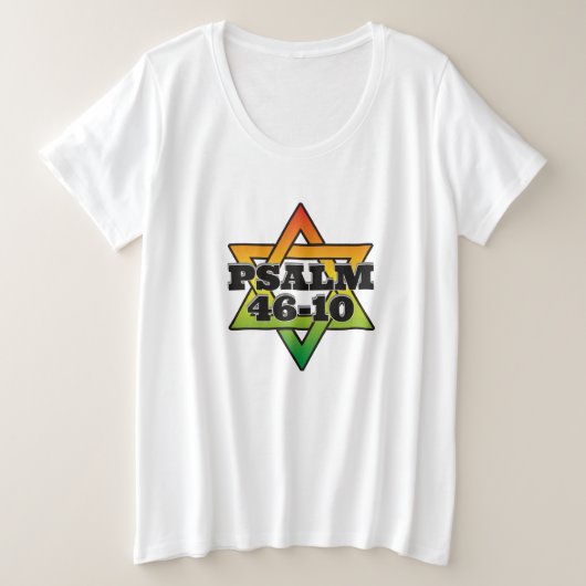 Psalm 46-10 - Women's Plus Size T - Shirt (Design vorne)