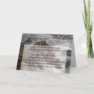 Psalm 46:1-3 Gott ist unsere Zuflucht und Stärke Karte