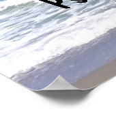 Psalm 46:1 Bibel Verse Beach Poster (Ecke)