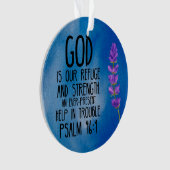 Psalm 46:1 Christliche Verse Kunst Ornament (Vorderseite)