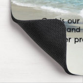 Psalm 46:1 Gott ist unsere Zuflucht und Kraft.. Mousepad (Ecke)