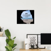 Psalm 46:1 Gott ist unsere Zuflucht und Kraft.. Poster (Heimbüro)