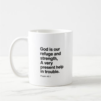 Psalm 46:1 Gott ist unsere Zuflucht und Stärke Kaffeetasse