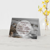 Psalm 46:1 Gott ist unsere Zuflucht und Stärke Karte (Gelbe Blume)